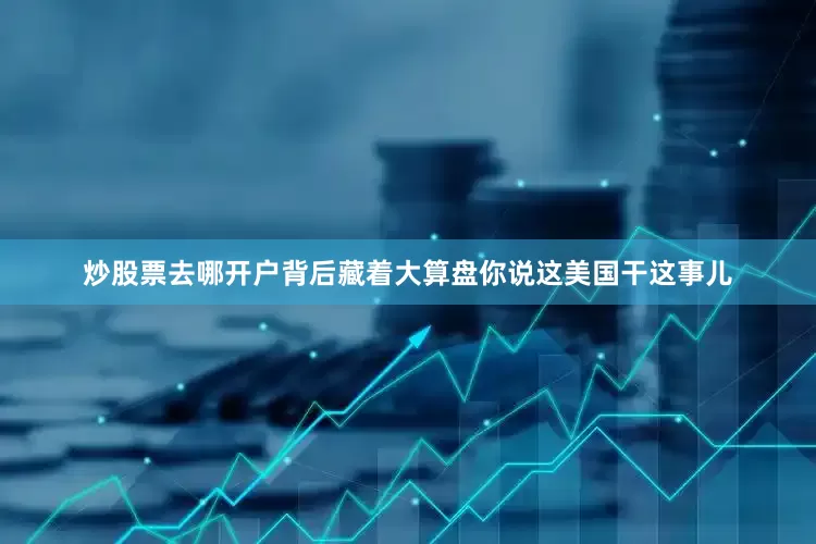 炒股票去哪开户背后藏着大算盘你说这美国干这事儿